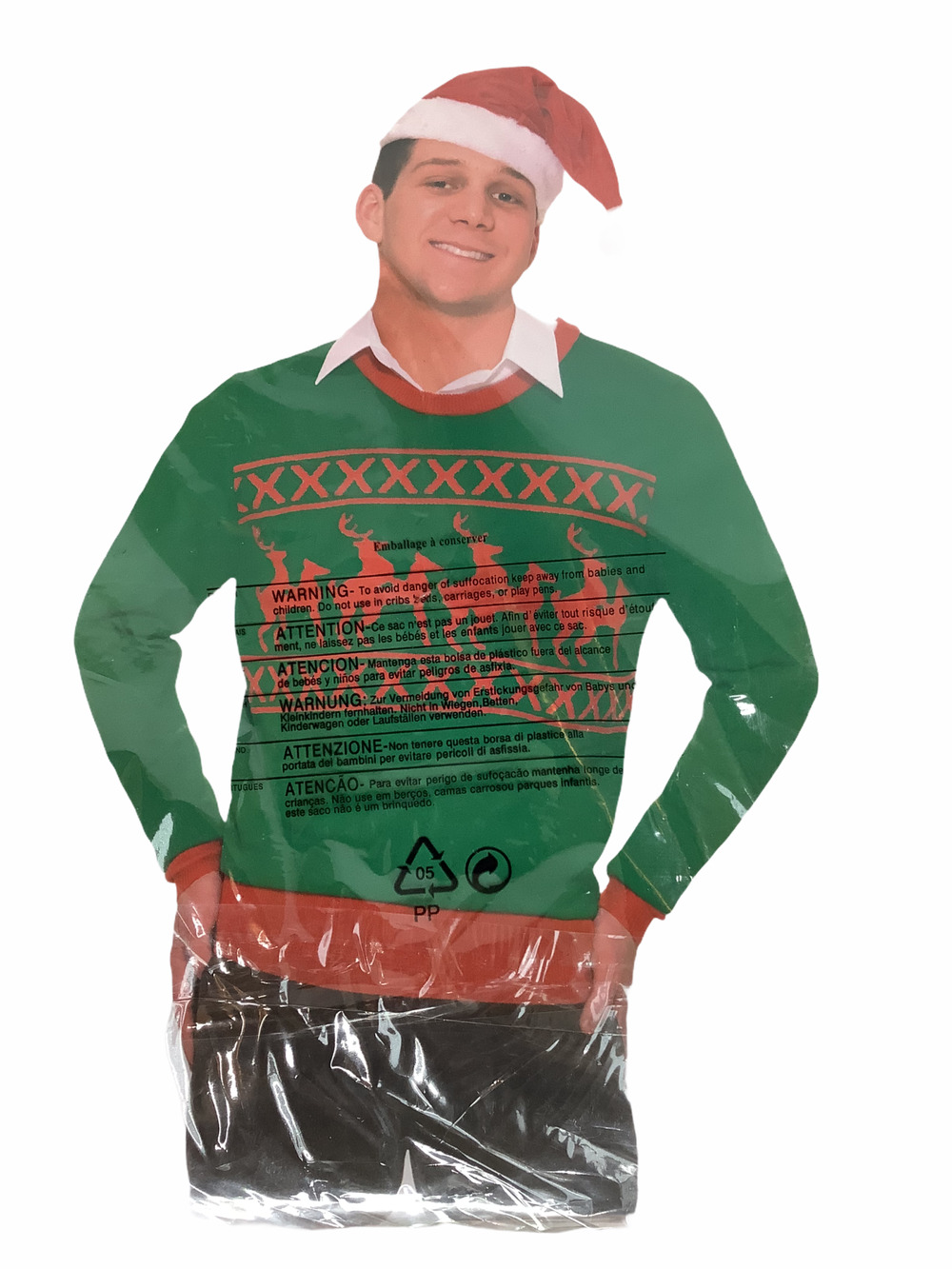 Forum Novelties Reindeer Holiday Christmas Sweater